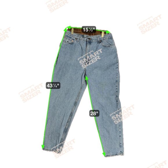 Vintage Levi's 522 High Rise Jeans‎ Women 16 Short Blue Denim Streetwear 90's - Picture 8 of 9